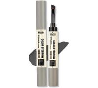 Shaping Long-Lasting Color Dual-Ended Eyebrow Tint Cream Shape & Hold Dual Tip Eyebrow Tint Cream Waterproof Long Lasting Multi-Purpose Eyebrow Cream (Gray black)