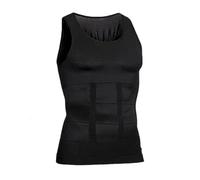 Shaping Tank Men,2025 New Shaping Sleeveless Shirts for Men,Waterproof & Breathable Quick Drying Ultra Stretch (Black,S)