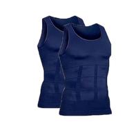 Shaping Tank Mens, Compression Shirt, Shaping Sleeveless Shirts For Men, For Men Build A Toned Body(Blue*2,M)