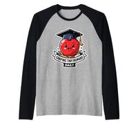Shaping Tiny Humans, Divertida Profesora graduada de Apple School a Diario Camiseta Manga Raglan
