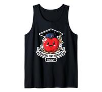 Shaping Tiny Humans, Divertida Profesora graduada de Apple School a Diario Camiseta sin Mangas