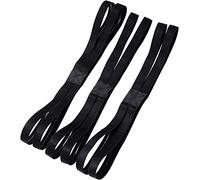 Shappy 3 Piezas de Diadema Deportiva de Doble Correas Diadema Elástica Antideslizante para Mujeres o Hombres, Negro