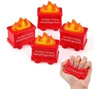 Shappy 4 bolas de poliuretano para aliviar el estrés, regalo para aliviar la ansiedad, bolas de poliuretano para adultos, terapia, regalos de agradecimiento para compañeros de trabajo de oficina (rojo