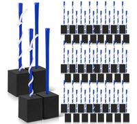 Shappy 48 tapones de base de béisbol con borla, tapón de anclaje de goma resistente con 4 herramientas de excavación para taladro de campo de béisbol, sóftbol, accesorios de equipo de mantenimiento de