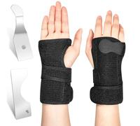 Shappy Muñequera de bolos con férula de espica para el pulgar, mano derecha, transpirable, con placa de aluminio extraíble para tendinitis, artritis, esguinces