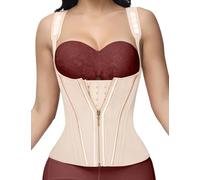 SHAPSHE Entrenador de Cintura Corsé Debajo del Busto Control de Barriga Faja Deportiva Soporte de Espalda Moldeador Corporal con Correas Ajustables, S