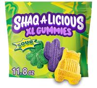 SHAQ-A-LICIOUS XL GUMMIES Sour Chewy, bolsa de caramelos, 11.5 onzas