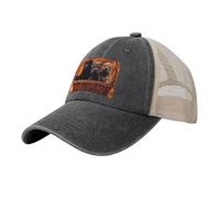 Shar Pei Cachorro Negro Perros Pequeños Cachorro Gris Mascotas, Sombreros clásicos para papá, Gorras de Camionero Ajustables, Gorra de béisbol de Malla de Vaquero