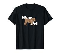 Shar Pei ilustración de un cachorro perro lindo con rollos Camiseta