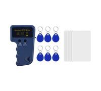 Sharainn Copiadora RFID, duplicadora de escritura portátil legible + 6 etiquetas grabables + 6 tarjetas para oficina comunitaria, duplicadora RFID