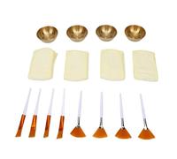 Sharainn Juego de Suministros de Esteticista para Tratamientos Faciales, Cuenco de Acero Inoxidable, Cepillo Plano, Banda para el Cabello, Kit de Mezcla Facial para Mujeres, Herramientas de Spa, 16