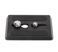 Sharainn Placa de Liberación Rápida del Trípode, Soporte del Adaptador de Tornillo de la Cabeza del Trípode con Interfaces de Tornillo de 1 / 4in 3/8 Pulgadas, Adaptador de Montaje de