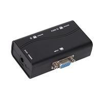 Sharainn VGA Splitter 1 en 2 out, Divisor de Video con Alimentación USB 250MHz 1920x1440 1080p para Duplicación de Pantalla de Doble Monitor