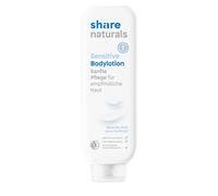 share Naturals Loción corporal Sensitive 200 ml - Crema corporal que proporciona un producto de higiene a una persona necesitada - Loción corporal con pH neutro para piel sensible - cosmética natural