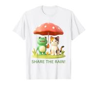 Share The Rain! La Rana y el Gato Triple, la Amistad Camiseta