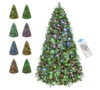 SHareconn Árbol de Navidad 180 CM con Luces,Árbol de Navidad Artificial con 1499 Puntas, Ramas Densas, 340 Luces, Soporte de Metal y Mando a Distancia, Decoraciones de Navidad para el Hogar