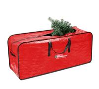 SHareconn Avanzado Duradera Impermeable Bolsa de Almacenamiento para árbol de Navidad, Árbol de Navidad Artificial hasta 9 Ft Organizador (Un-Assembled), y Otras Decoraciones navideñas, Rojo