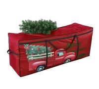 SHareconn Bolsa Arbol de Navidad, Bolsas Grande Oxford 600D Resistente e Impermeable con Asas Reforzadas, Apta para Arboles Artificiales de Hasta 270 cm y Bolas de Navidad, Rojo