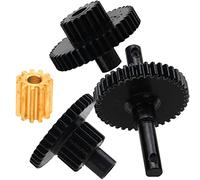 ShareGoo 1 juego de engranajes de acero para caja de cambios de transmisión con engranaje de motor compatible con piezas de actualización de orugas de coche Traxxas TRX4M RC 1/18