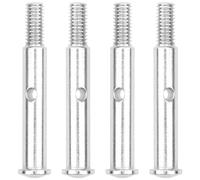 ShareGoo - 2 pares de ejes delanteros de acero compatibles con Traxxas Slash 2WD Rustler VXL Stampede 1/10 RC Car Replacement of 3637