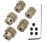 ShareGoo 7075 aleación de aluminio 32DP 3.175 mm piñón engranajes 12T 13T 14T 15T 16T engranajes de motor para eje de 3.175 mm compatible con HPI Losi Axial Traxxas Tamiya 1/10 RC coche, paquete de 5