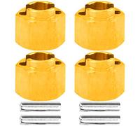 ShareGoo - Adaptador de extensores hexagonales de rueda de latón de 7 mm, compatible con TRX4M Bronco Defender 1/18 RC Crawler Car (5 mm)