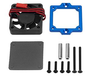 ShareGoo XL-5 HV ESC Ventilador de refrigeración Disipador de calor compatible con Traxxas XL-5HV ESC TRX4 TRX6 1/10 RC Car (azul)