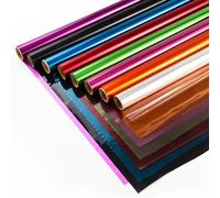 shareluck 8 colores - Envoltura de celofán de colores de Halloween para cestas de regalo y manualidades - Decoración de violonchelo de colores de Halloween (17 x 120 pulgadas x 8 rollos)