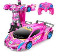 SHAREMI - Coche teledirigido, 2,4 G Unicornio Coches y Robots Transformable