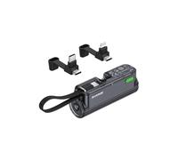 SHARGE Flow Mini 2 Power Bank 22.5w Max, Kleine Powerbank für Unterwegs, Schnelllade-Akkupack mit Lightning- und USB-C-Anschluss, Tragbares Ladegerät mit Integriertem Kabel für iPhone 16/15/14, Galaxy