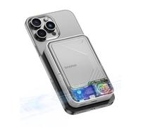 sharge ICEMAG 2 Power Bank MagSafe 10000mAh, Cargador Portátil Magnético Qi2 15W con Refrigeración Activa y Soporte Plegable Transparente, Compatible con iPhone 17/16/15/14/13, Galaxy