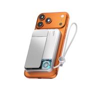 sharge ICEMAG 3 Power Bank Inalámbrico Magnético 10000mAh, Qi2.2 25W Cargador Portátil 10000mAh con Active Cooling 3.0, Carga Rápida USB-C 35W, Transparente RGB (WH-EU)