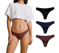 SHARICCA Braga Menstrual Absorbente Tanga Menstrual Bajo la Ropa Lavable Reutilizable Culotte Menstrual Deportiva para Niñas Reglas, XS