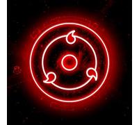 Sharingan Decoración de fiesta LED rojo letrero de neón adecuado para varias ocasiones interruptor controlable función memoria día graduación y regalo vacaciones regalo para amigos y familiares (rojo)