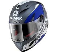 Shark 2649_26698 Hark Race-R Pro Sauer Mat-Casco de Moto, Hombre, Azul, Extra-Small
