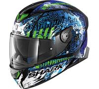Shark 2674_26816 Cascos de Motocicleta SKWAL 2 Switch Rider 2 KBG-XS, Hombre, Negro/Azul/Verde