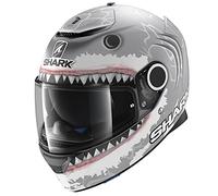 Shark 2690_26889 Casco de Moto Hark Spartan Lorenzo Wht Mat, Hombre, Gris/Blanco, Extra-Small
