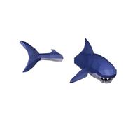 Shark 3D Model Hanging Home Hallway Art Decorations DIY Puzzles Toys Low Poly Animal Sculpture Props Staircase Ornaments