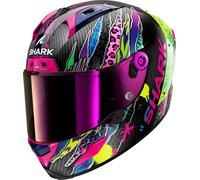 Shark Aeron Fawn, casco integral XXL female Negro/Amarillo/Fucsia/Azul