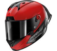 Shark Aeron GP Blank SP Casco, negro-rojo, tamaño M para Hombres
