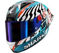 Casco Integral Shark AERON GP FIM RACING #2 SPEED-FANCY Carbon White Blue