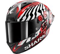 Shark Aeron GP FIM 2 Speed Fancy Carbon Casco, carbono-rojo, tamaño L para Hombres