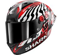 Shark Aeron-GP FIM Racing 02 Speed-Fancy, casco integral XL female Mate Carbono/Blanco/Rojo