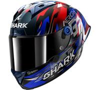 Shark Aeron-GP FIM Racing #1 Zarco Victory 2025, casco integral S female Carbono/Azul/Plata/Rojo