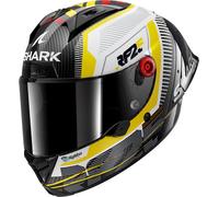 Shark Aeron-GP Raul Fernandez Signature, casco integral S male Negro/Blanco/Azul/Amarillo
