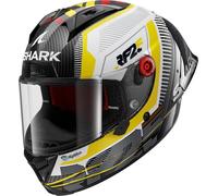 Shark Aeron GP Replica Raul Fernandez Signature Casco, negro-blanco-amarillo, tamaño 2XL para Hombres
