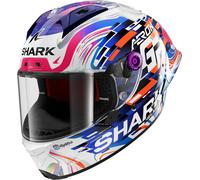 Shark Aeron GP Replica Zarco GP de France Casco, blanco-lila, tamaño XS para Hombres