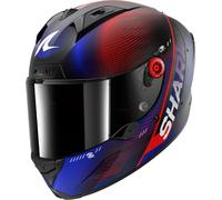 Shark Aeron Speed Tech Carbon Casco, negro-rojo-azul, tamaño M para Hombres