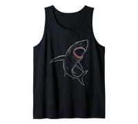 Shark Art Cool Ocean Animal Lover Marine Life Hombres Mujeres Camiseta sin Mangas