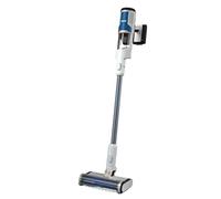 Shark Aspiradora sin cable, 40 min autonomía, batería extraíble, FloorDetect, Anti Hair Wrap, PowerFins, pantalla visualización LED, modo aspiradora de mano con boquilla estrecha, blanco/azul marino